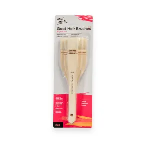 Goat Hair Brushes Set 3pc