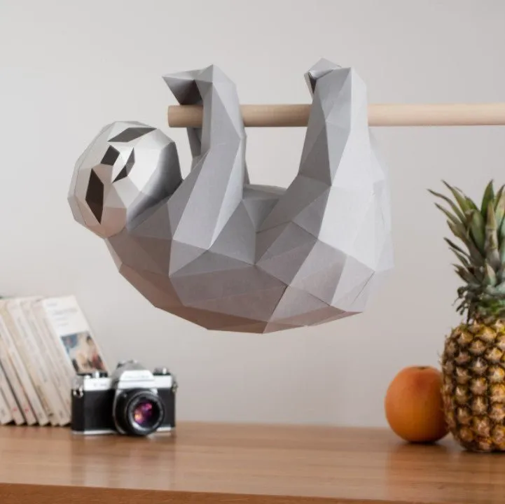 Hanging Sloth Paper DIY Kit