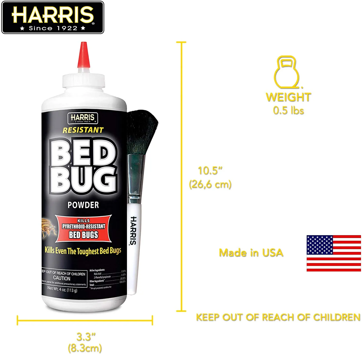 Harris Resistant Bed Bug Powder (4oz)