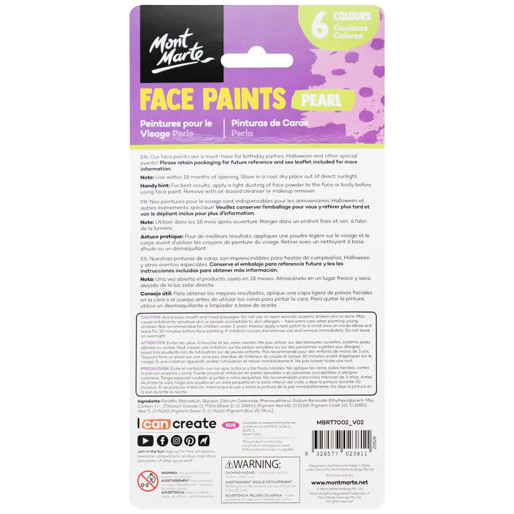 Kids Face Painting Set - Pearl