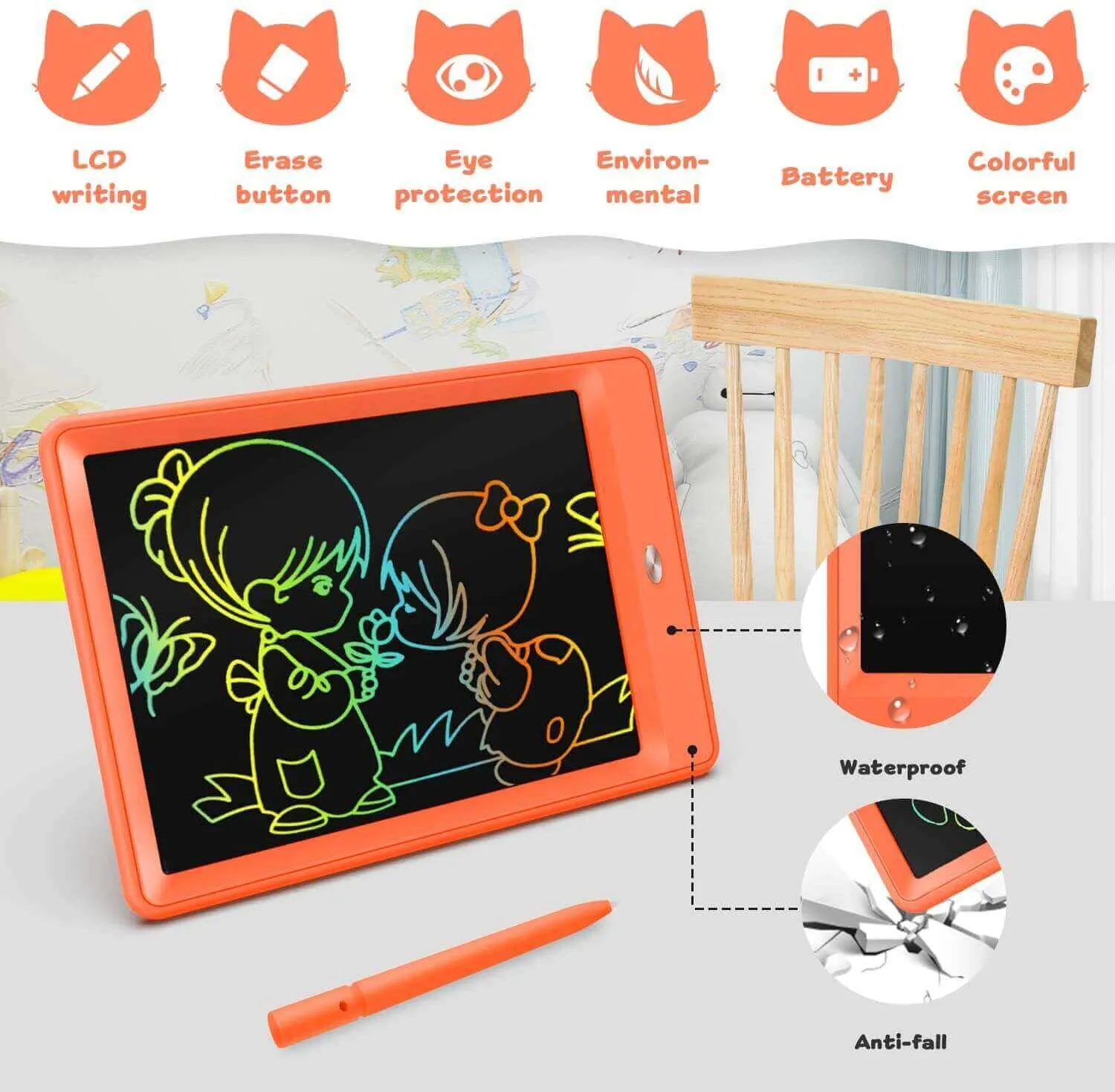 LCD Writing Tablet 10 Inch Doodle Board digital writing pad