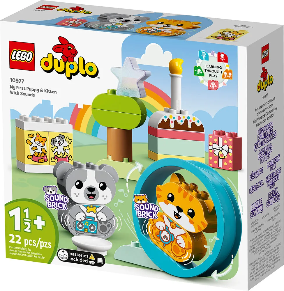 LEGO® DUPLO® My First Puppy & Kitten with Sounds 10977