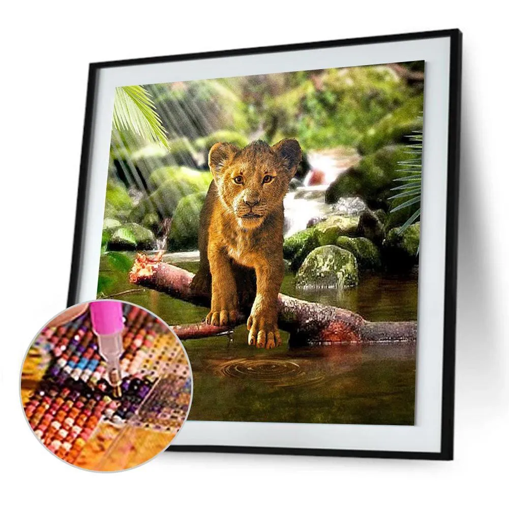 Lion ZooArt - Full Diamond Painting - 30x30cm