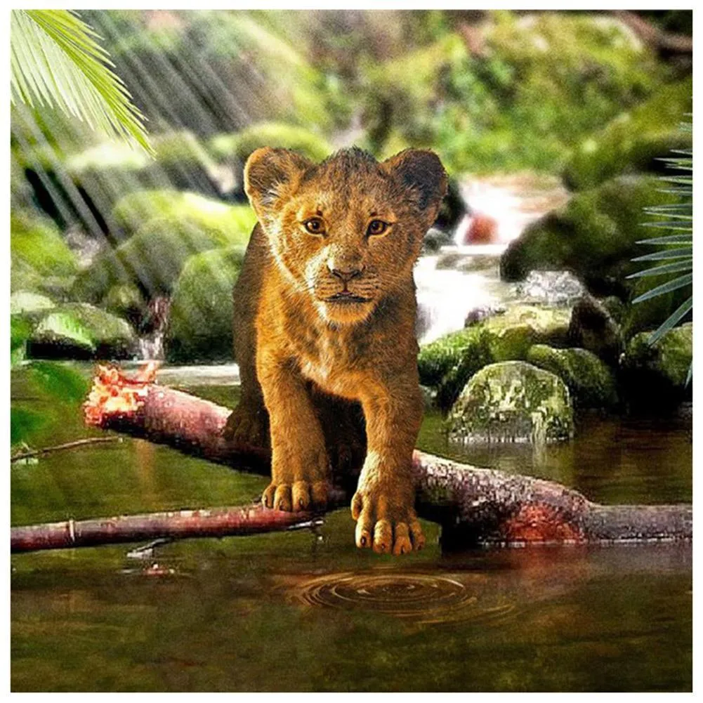 Lion ZooArt - Full Diamond Painting - 30x30cm