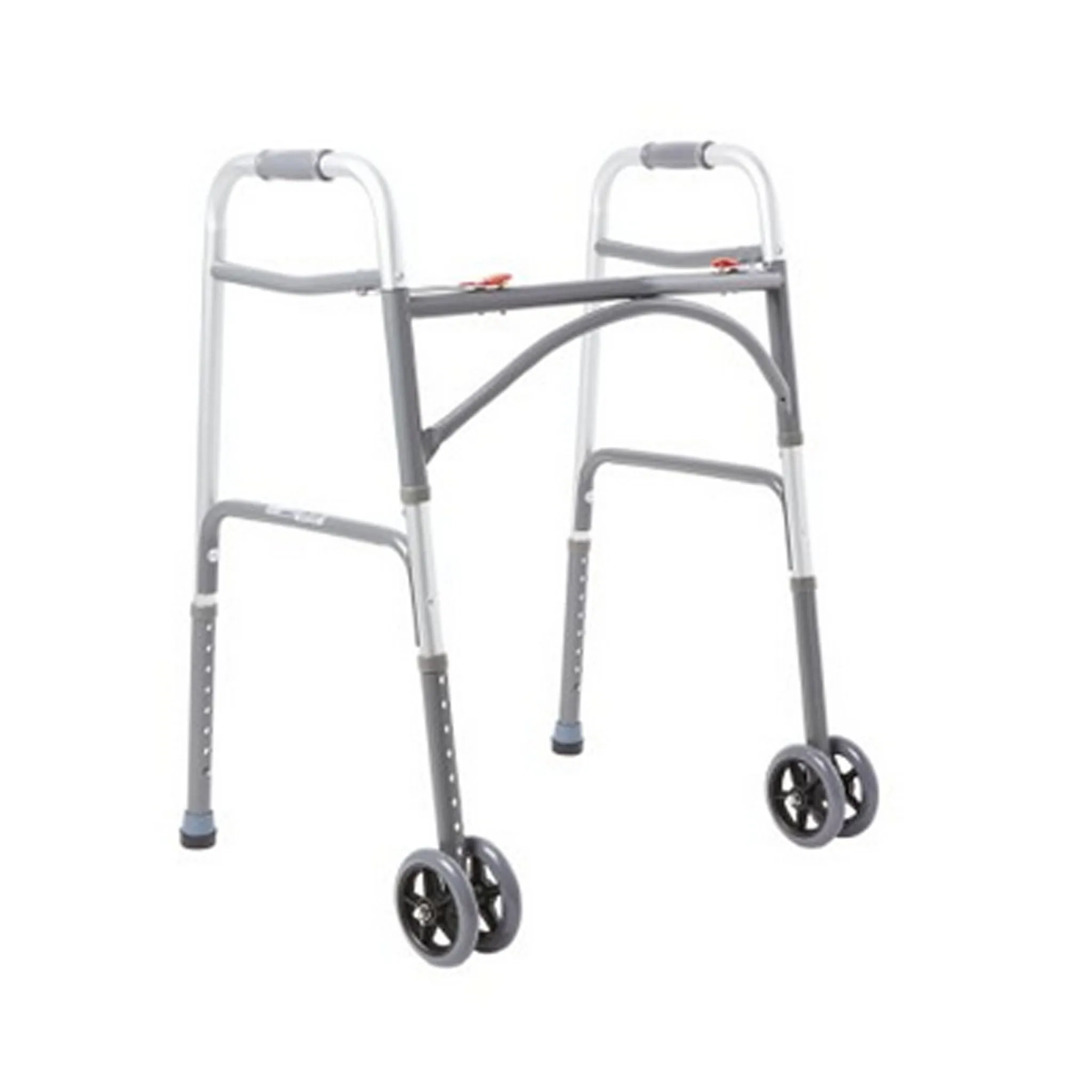 McKesson Bariatric Folding Walker Adjustable Height Steel Frame