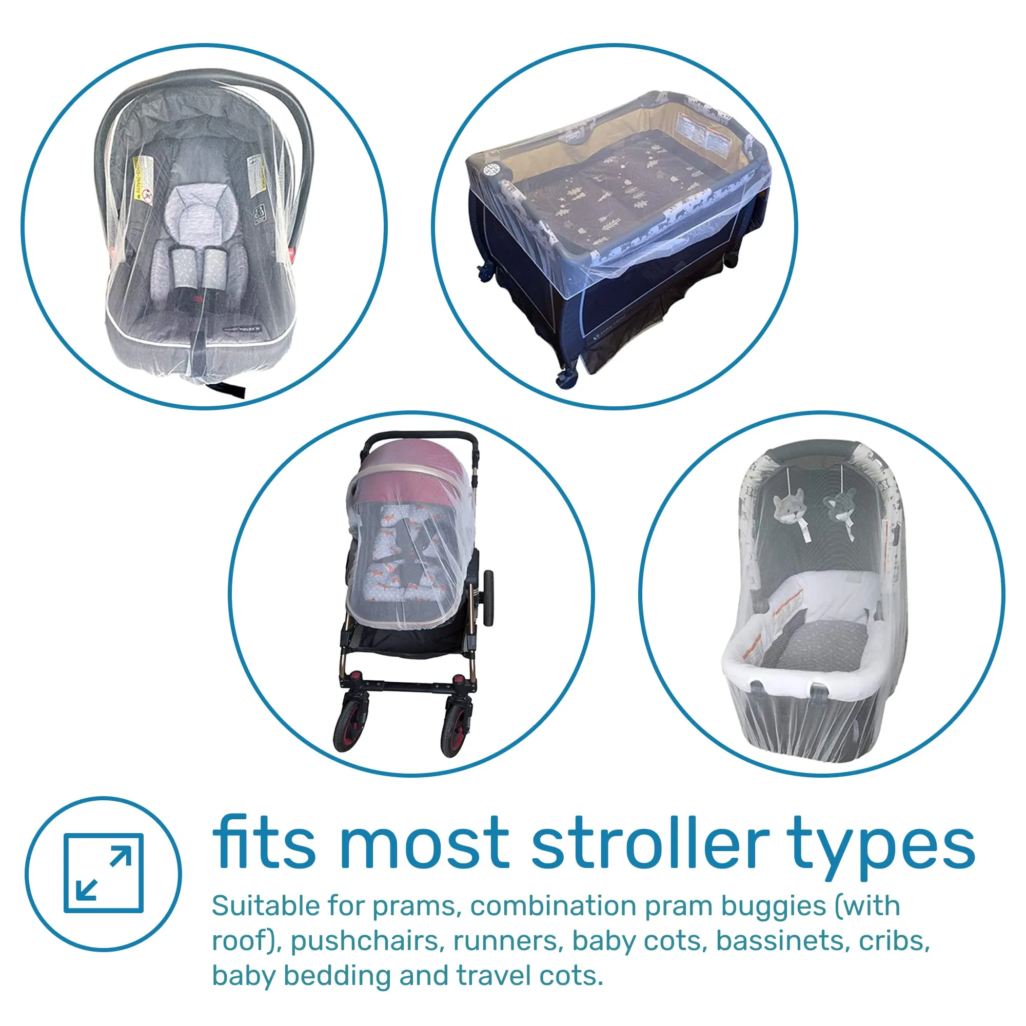 Mosquito Net For Stroller - Durable Baby Stroller Mosquito Net - Perfect Bug Net