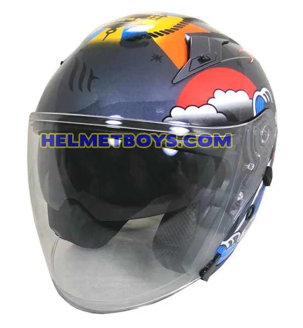 MT Motorcycle Sunvisor Helmet A2 TATTOO