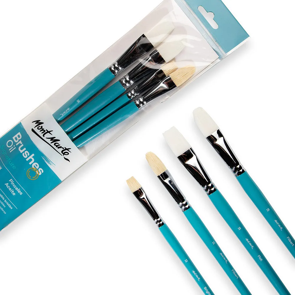 Oil Brushes Signature 4pc