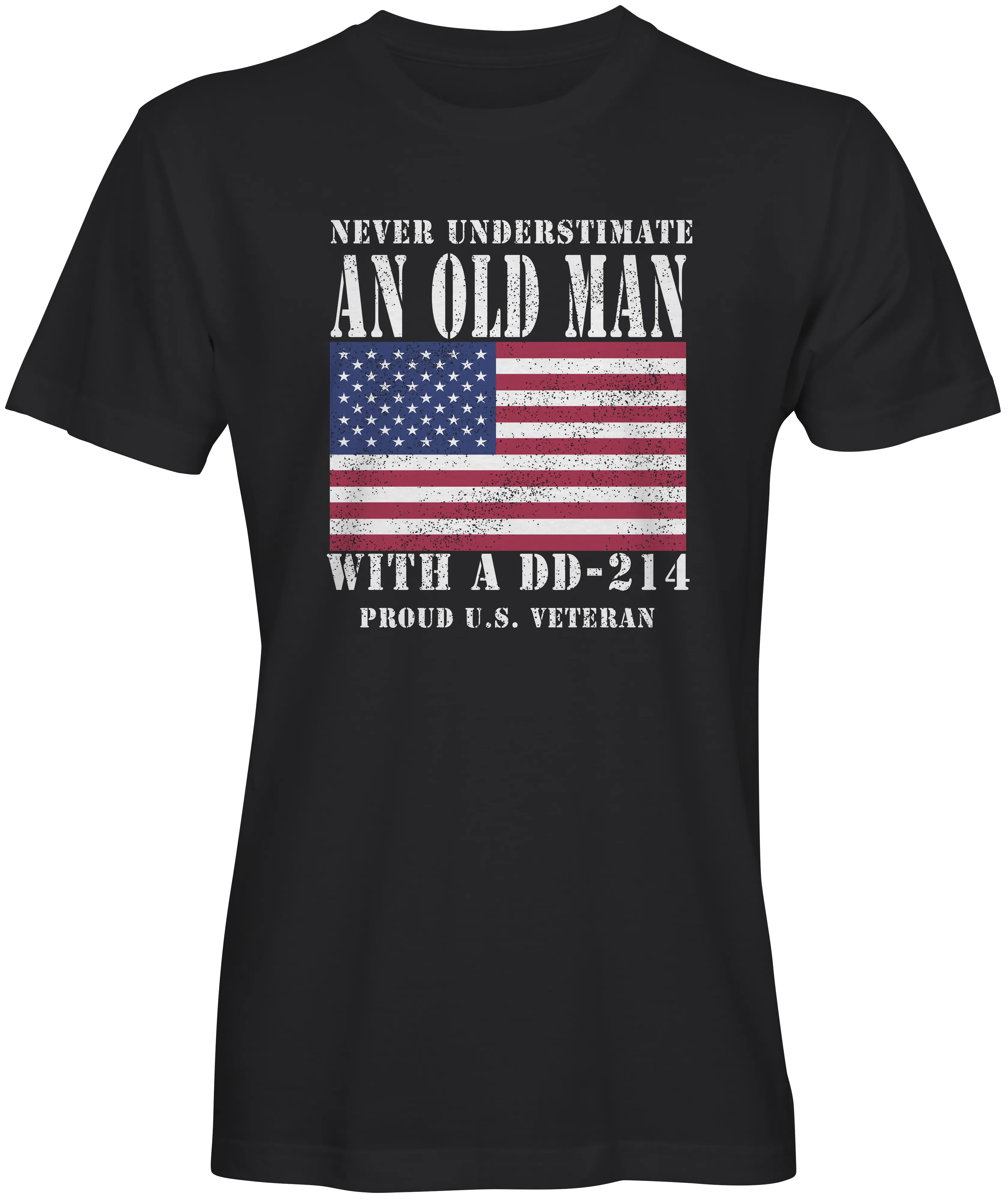 Old Man with a DD214 Veteran T-shirts