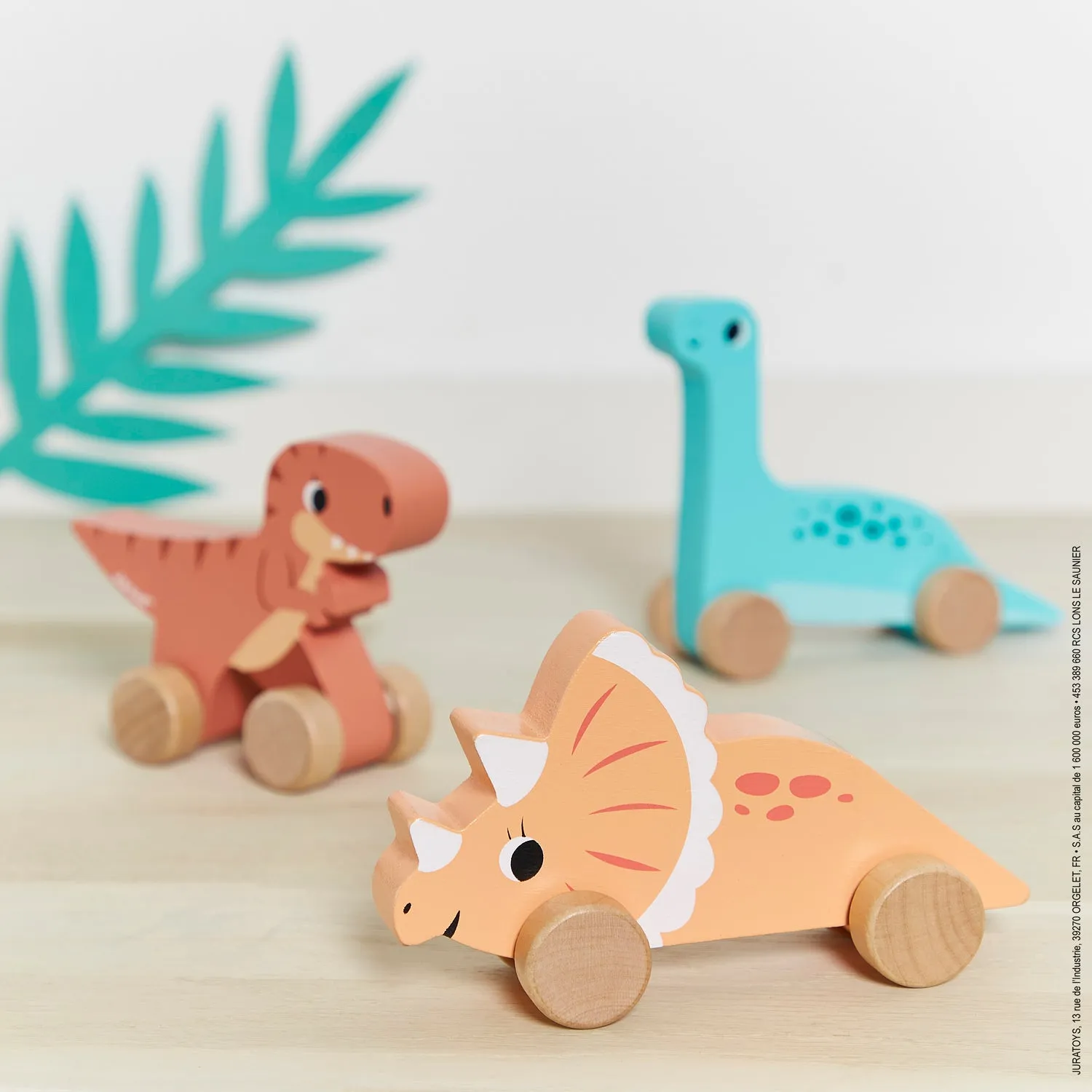 Push Along Wooden Dinosaurs