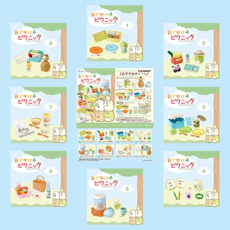 Rare 2016 Re-Ment Sumikko Gurashi Picnic Full Set of 8 pcs <Free Shipping>