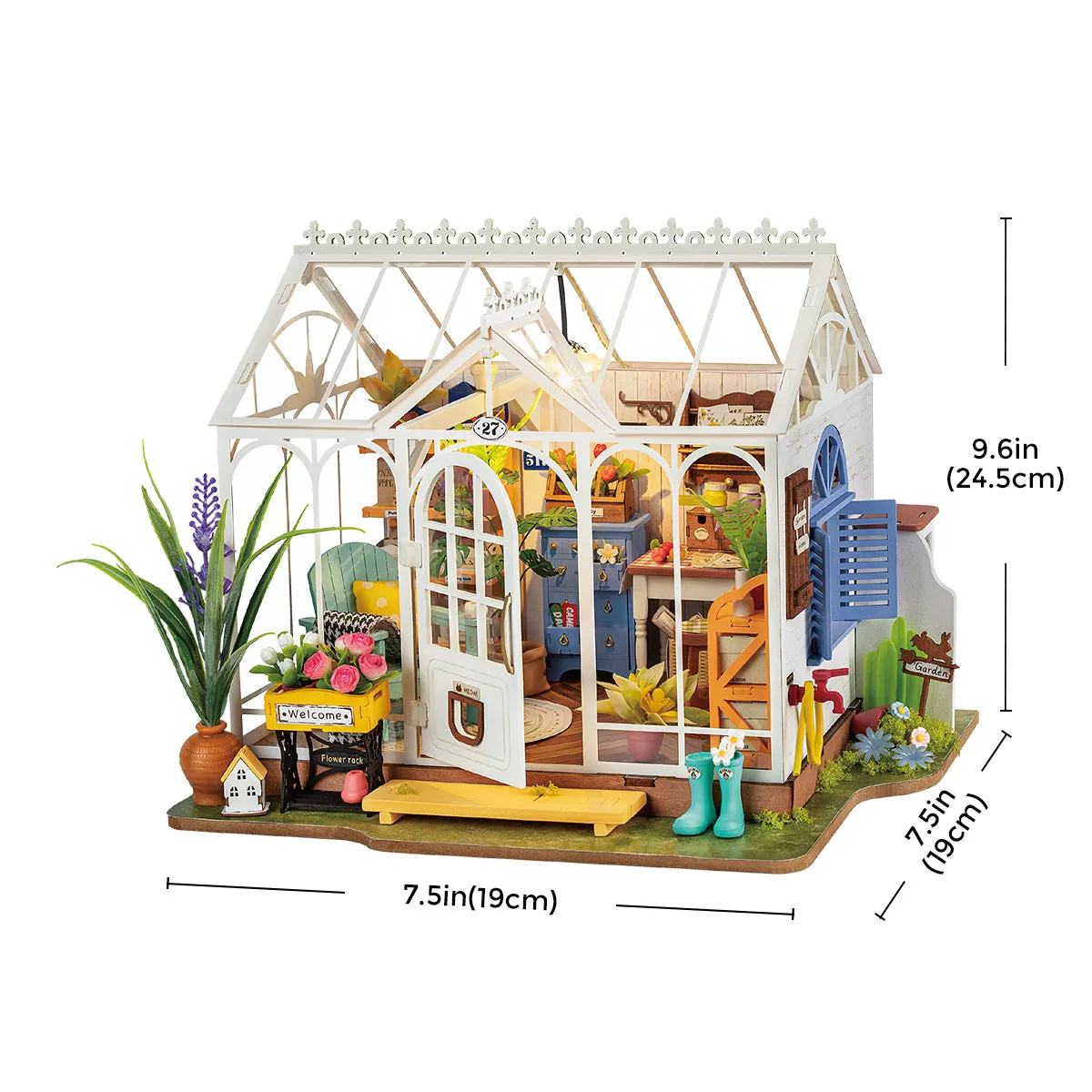 Rolife Dreamy Garden House DIY Miniature House Kit DG163