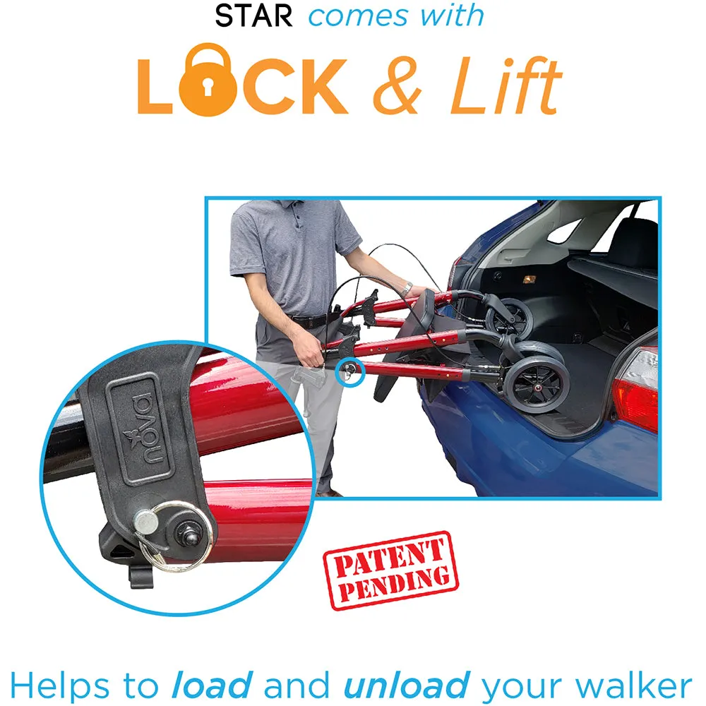 Star 8 DX Heavy Duty Rollator Walker