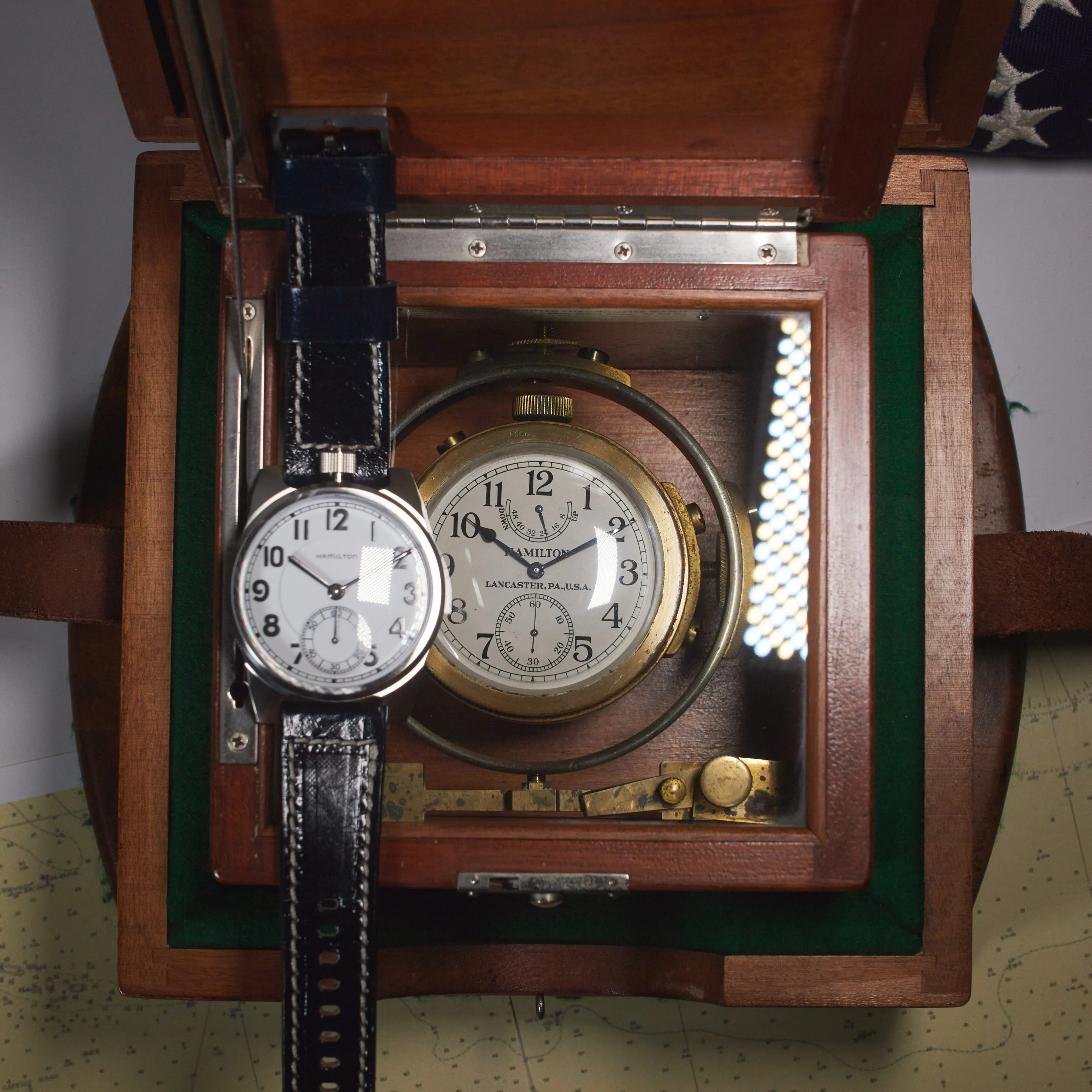 The Comparing Watch Set with Ship's Chronometer