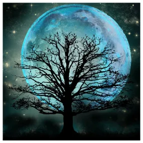 Tree Moon  - Full Diamond Painting - 30x30cm