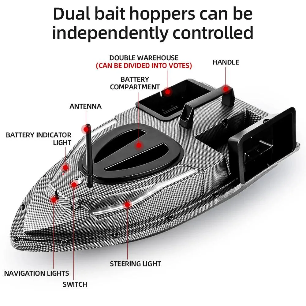 V900 - V700 RC Bait Boat: Cast Further Catch More