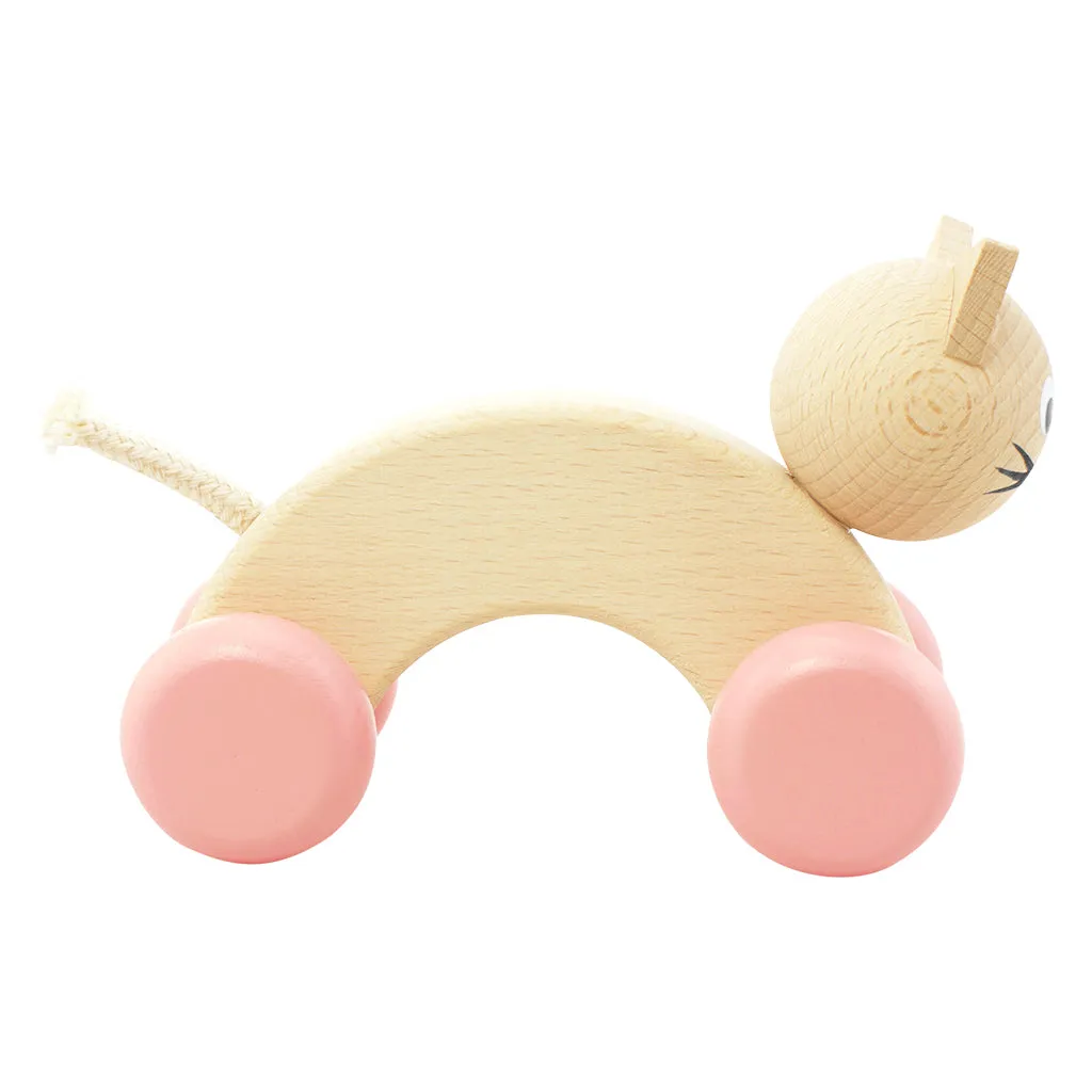 Wooden Push Along Cat - Lilly