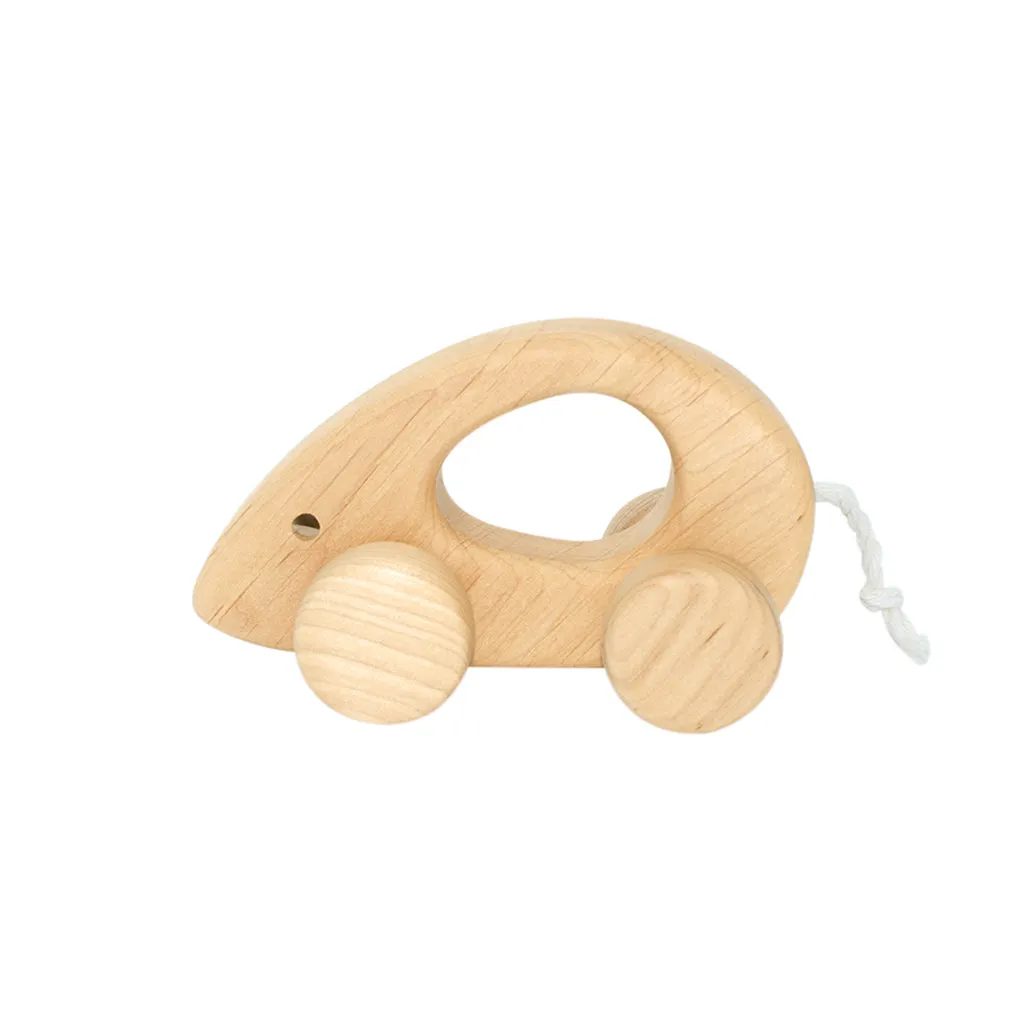 Wooden Push Along Mouse