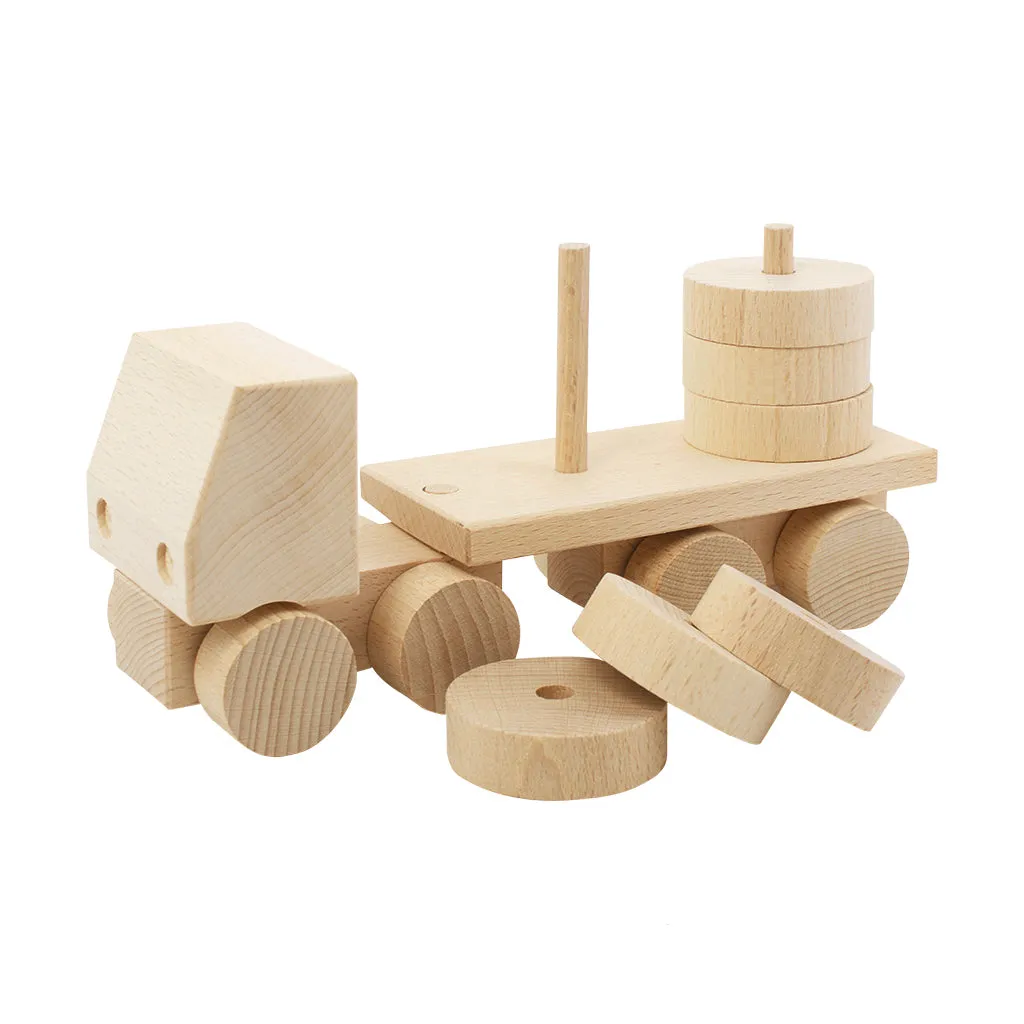 Wooden Stacking Truck - Hudson