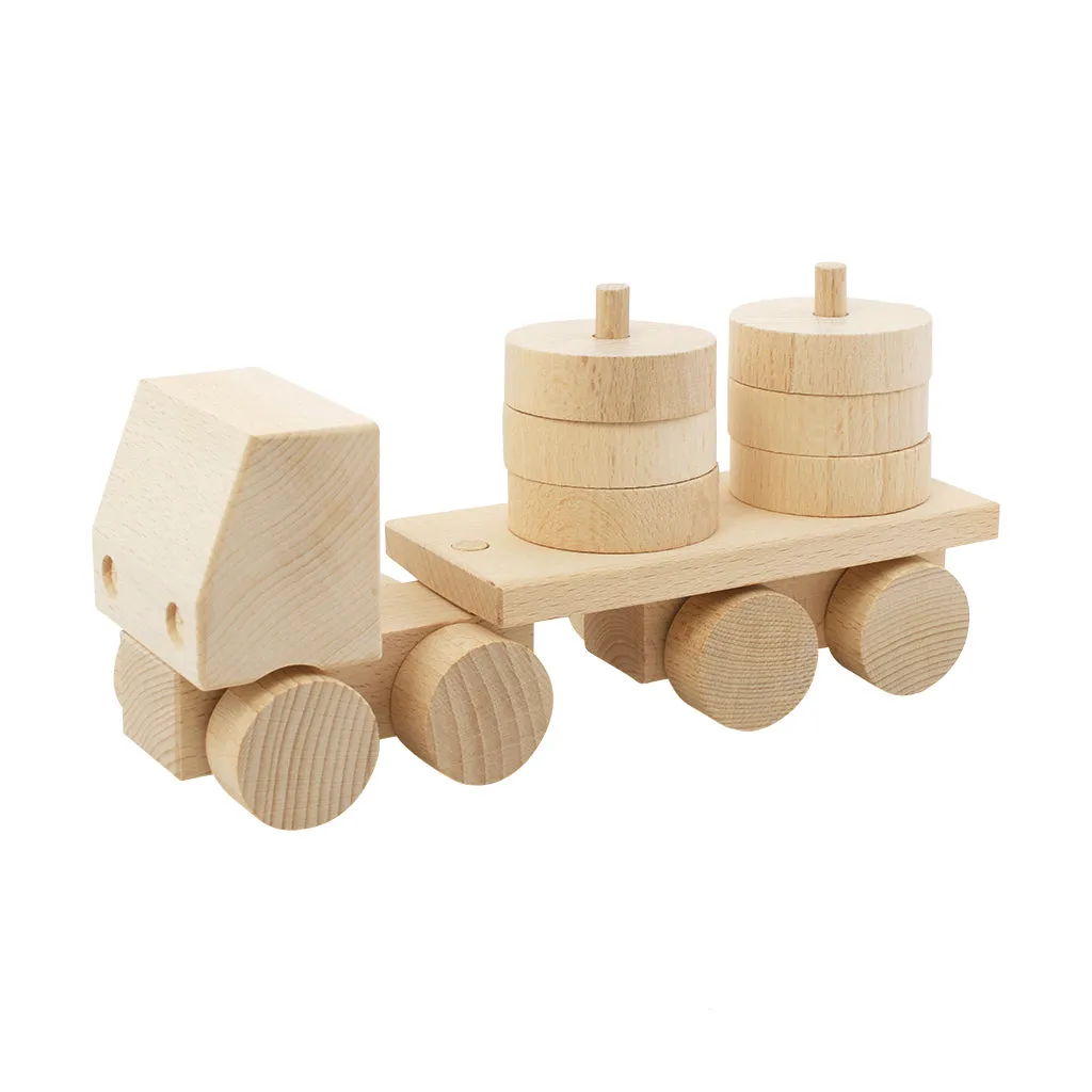 Wooden Stacking Truck - Hudson