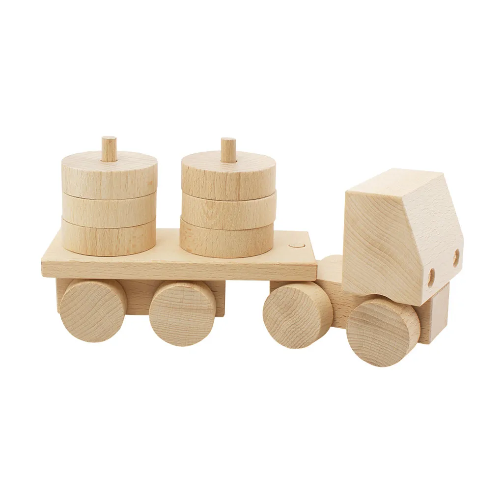 Wooden Stacking Truck - Hudson